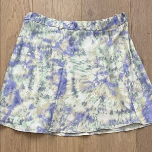 Tie-Dye silky Skirt